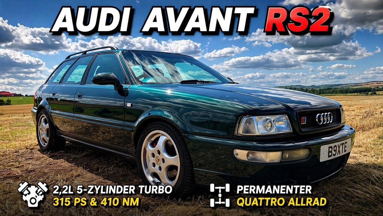 Audi Avant RS2: 5-Zylinder Turbo und quattro-Performance