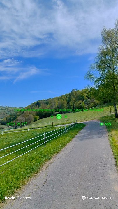Rokid glasses: so sieht das videomaterial aus der brille aus