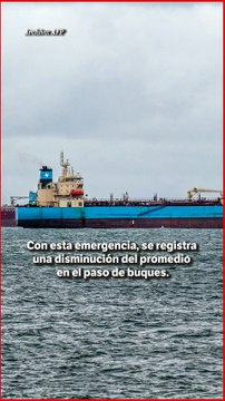 Más de 120 buques están varados en el Canal de Panamá por escasez de agua