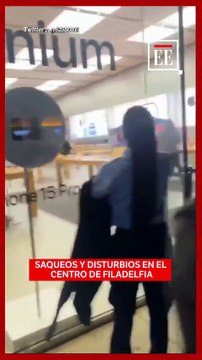 Saqueos y disturbios en el centro de Filadelfia