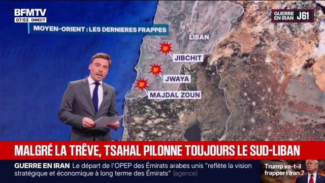 Guerre au Moyen-Orient: au moins huit morts dans des frappes israéliennes au Liban