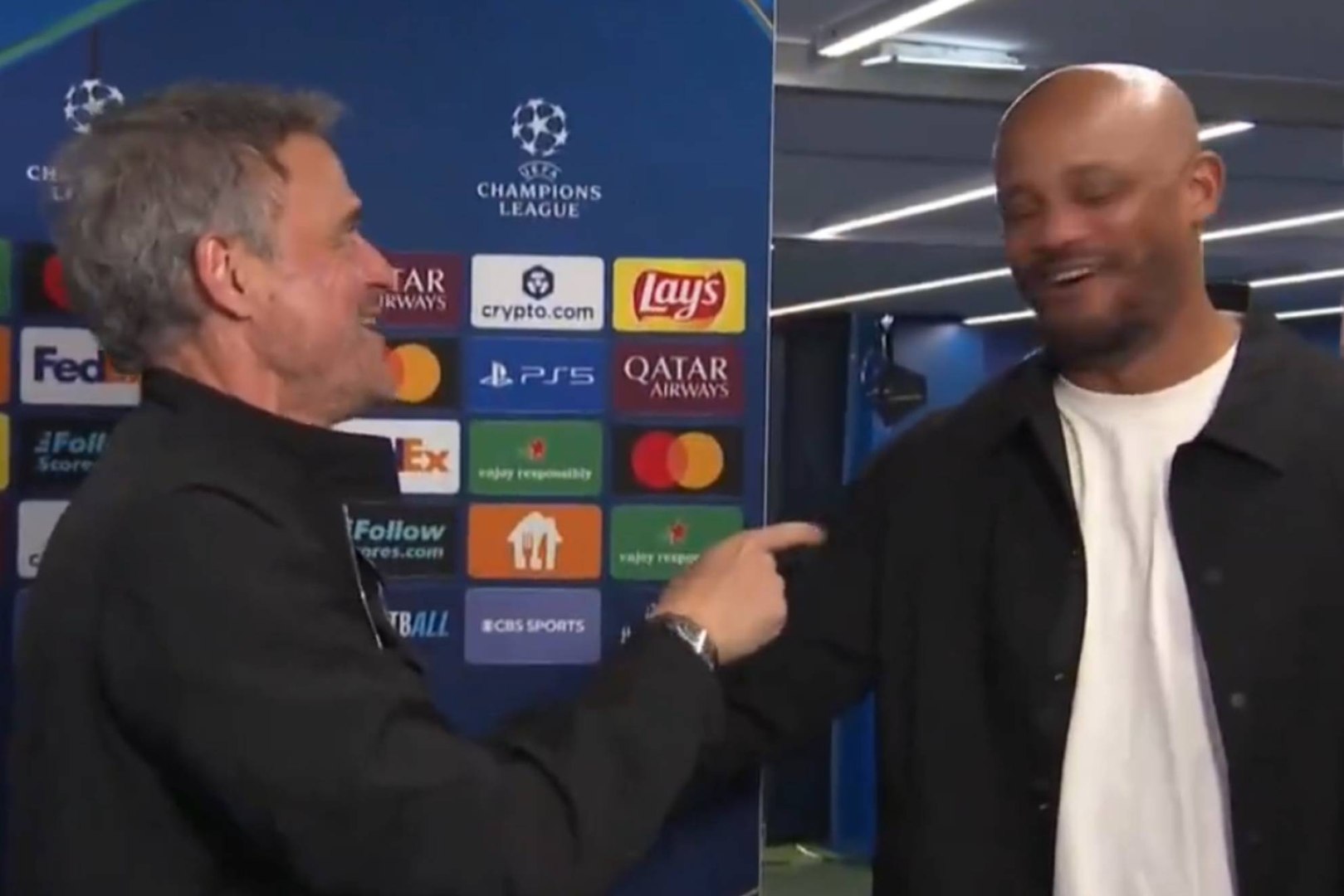 El sincero encuentro de Luis Enrique y Kompany tras su histórico 5-4: "¿No te ha gustado?"