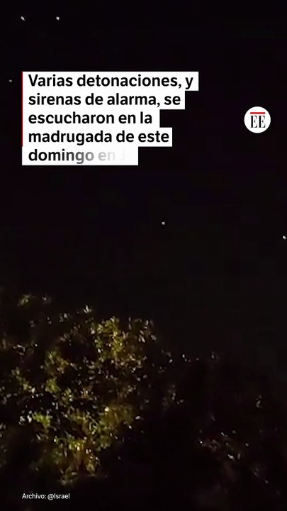 Suenan explosiones y sirenas de alarma en Israel, tras lanzamiento de drones de Irán