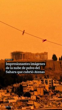 Una nube de polvo del desierto del Sahara descendió sobre Atenas, Grecia