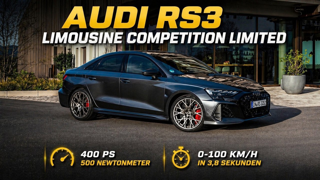 Audi RS3 Limousine Competition Limited: Limitiert auf 750 Stück
