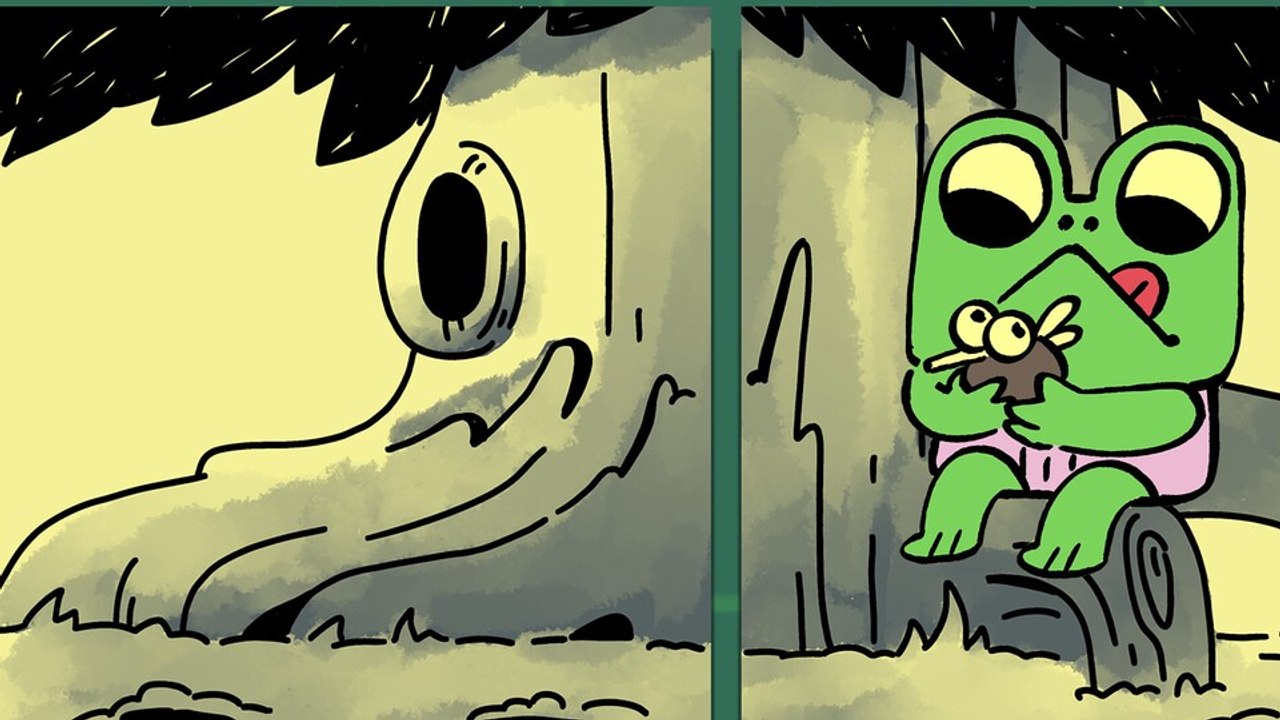 Dieses Spiel würde auch auf einen Bierdeckel passen, aber Klebezettel sind viel sympathischer