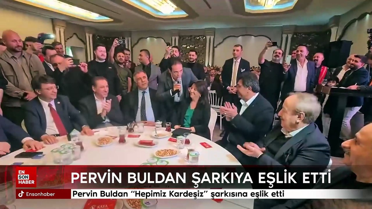 DEM Parti İmralı Heyeti’nden Pervin Buldan programda şarkı söyledi