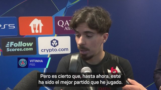 Zona mixta tras el PSG vs. FC Bayern de Múnich: Vitinha, Lucas Hernández y Kimmich