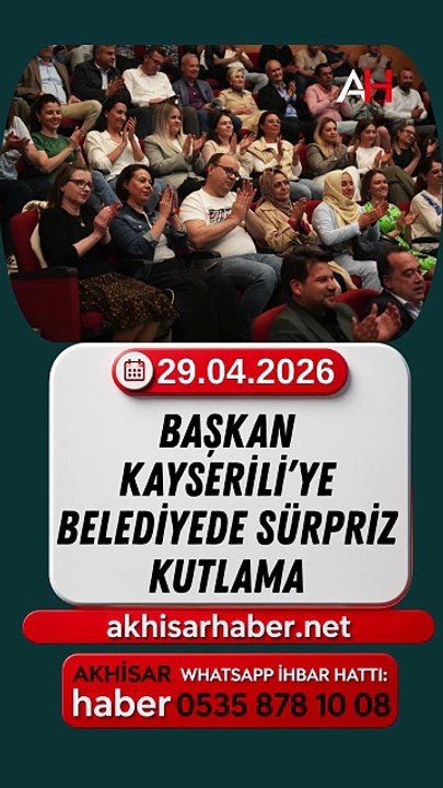 Başkan Kayserili’ye Belediyede Sürpriz Kutlama