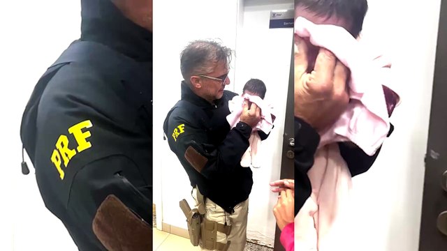 Bebê de 20 dias é salva por policial da PRF após se engasgar com leite em Cascavel