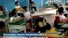 Derrumbes incomunican poblaciones en Cundinamarca