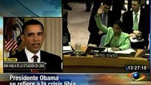 Obama habla de caso Libia