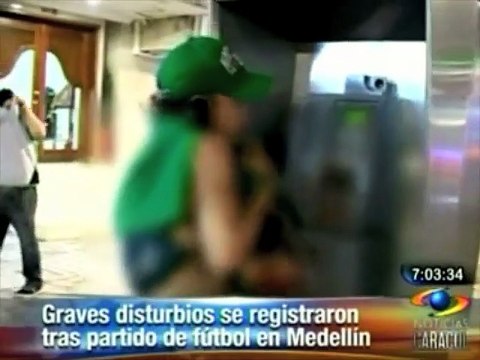 Disturbios en Medellín por derrota de Atletico Nacional