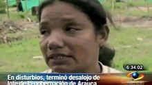 Disturbio en desalojo en Arauca