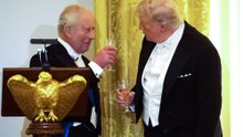 Rei Charles III faz brincadeiras com Donald Trump durante jantar na Casa Branca e arranca risos