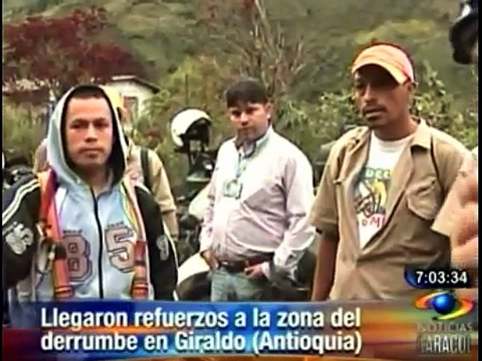 Derrumbe en Antioquia