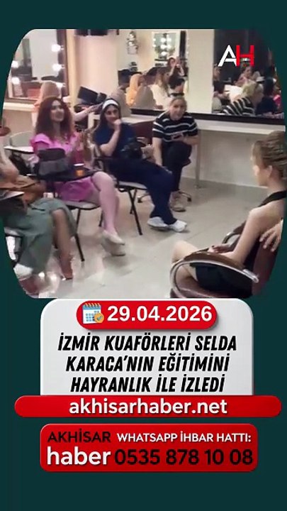 İzmir kuaförleri Selda Karaca’nın eğitimini hayranlık ile izledi