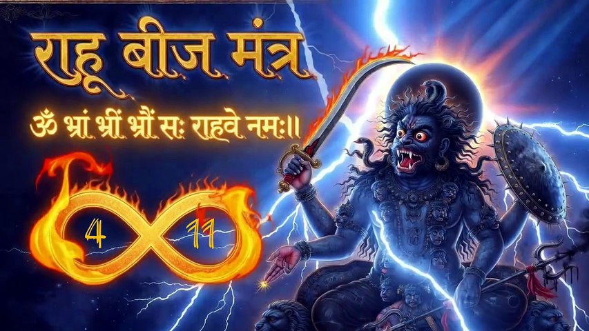 Rahu beej mantra 11 times | Om bhram bhreem bhroum sah rahve namah | RSV BHAKTIVERSE