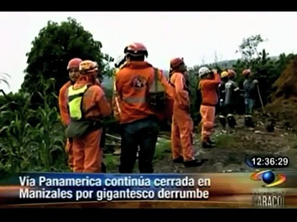 Derrumbe en vía Panamericana