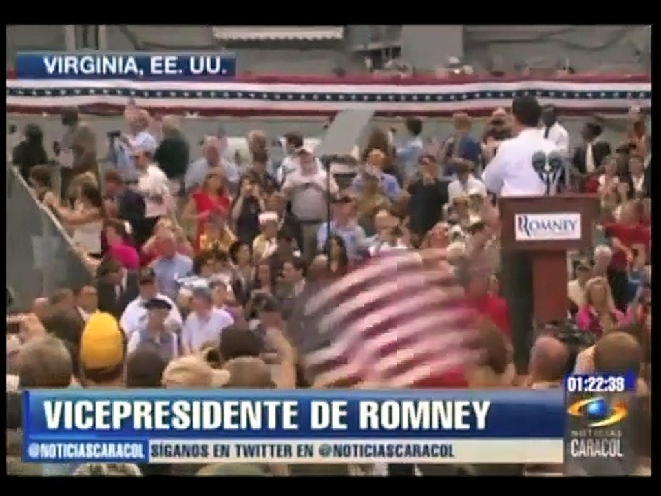 Romney presenta a su Vicepresidente