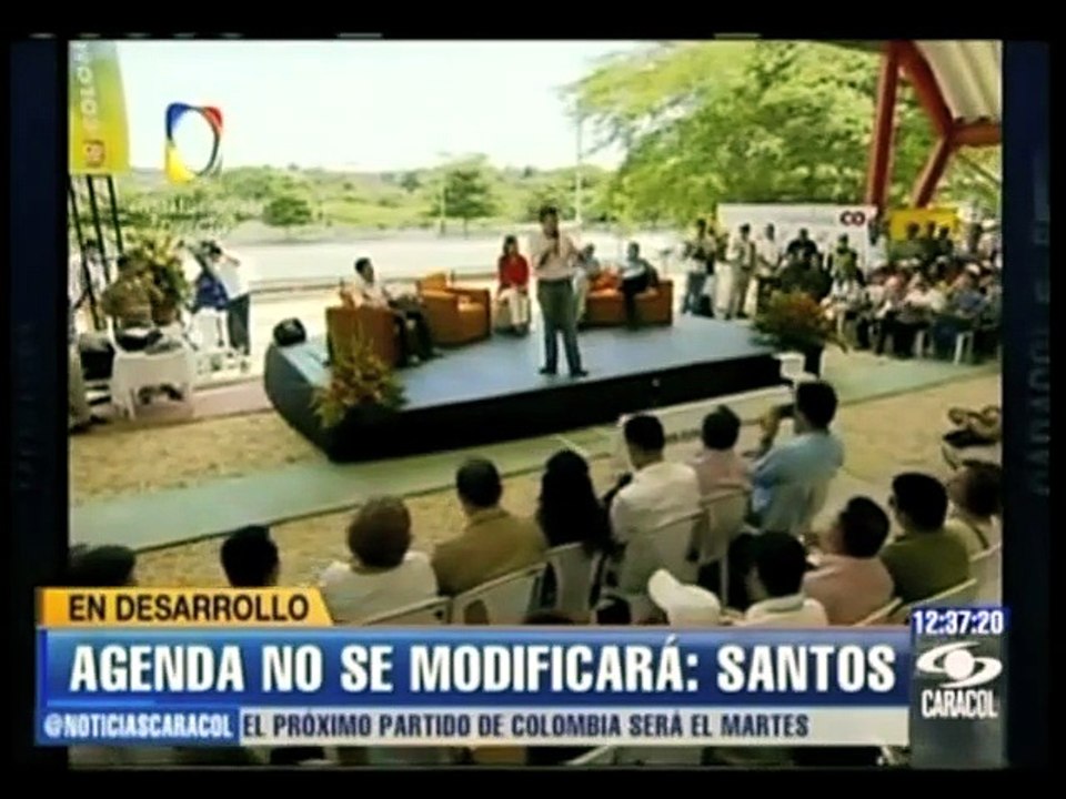 La paz se hace entre enemigos' Presidente Santos