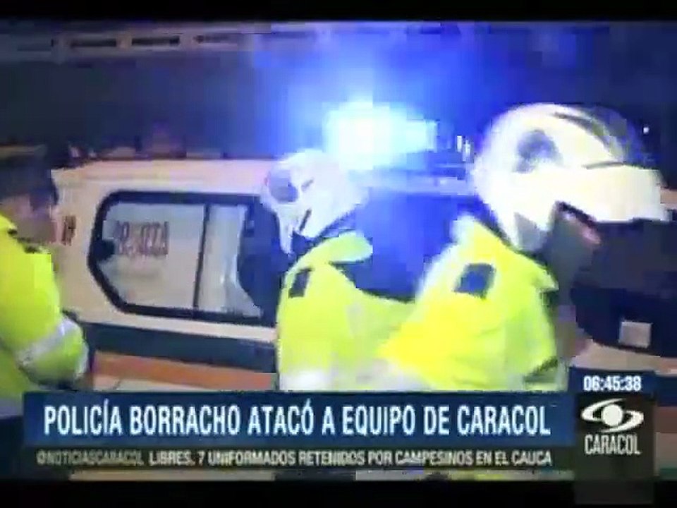 Policía conducía ebrio