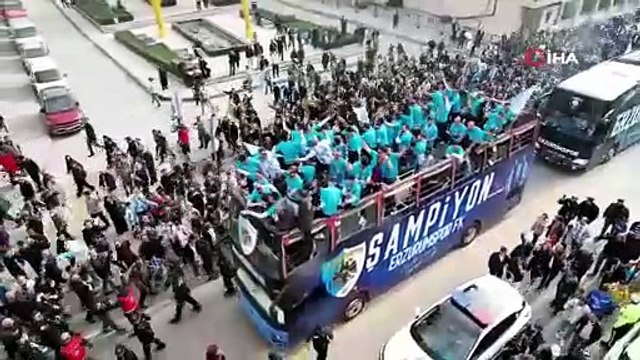 Erzurumspor FK’dan şampiyonluk turu | Ajansspor | IHA