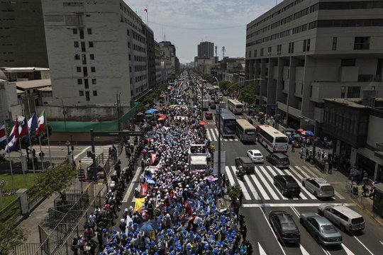 Protesta de mineros en Perú contra el proceso de formalización