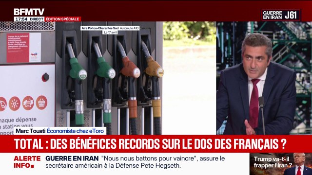 Bénéfices de Totalenergies: Ces profits sont faits à l'étranger, ce qui pose un problème technique , analyse Marc Touati, économiste