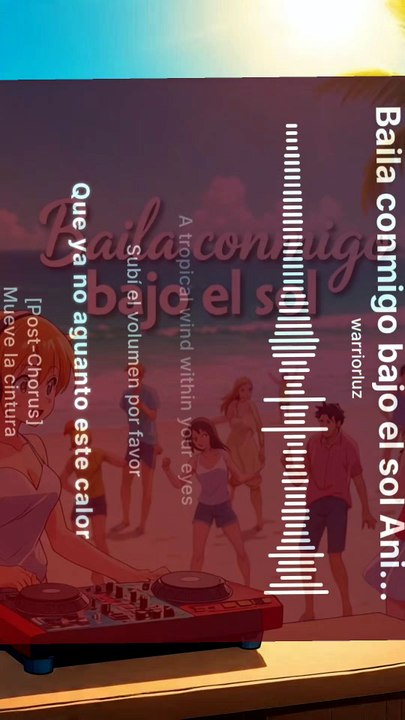 Baila conmigo bajo el sol  Music Anime Dj🎵🎵