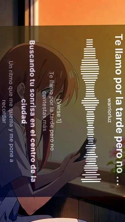 Te llamo por la tarde pero no contestas más Music Anime Aerith 🎵🎵🎵