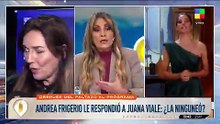 Andrea Frigerio en Intrusos: "La quiero a Juana, pero quiero ir al programa de Mirtha"