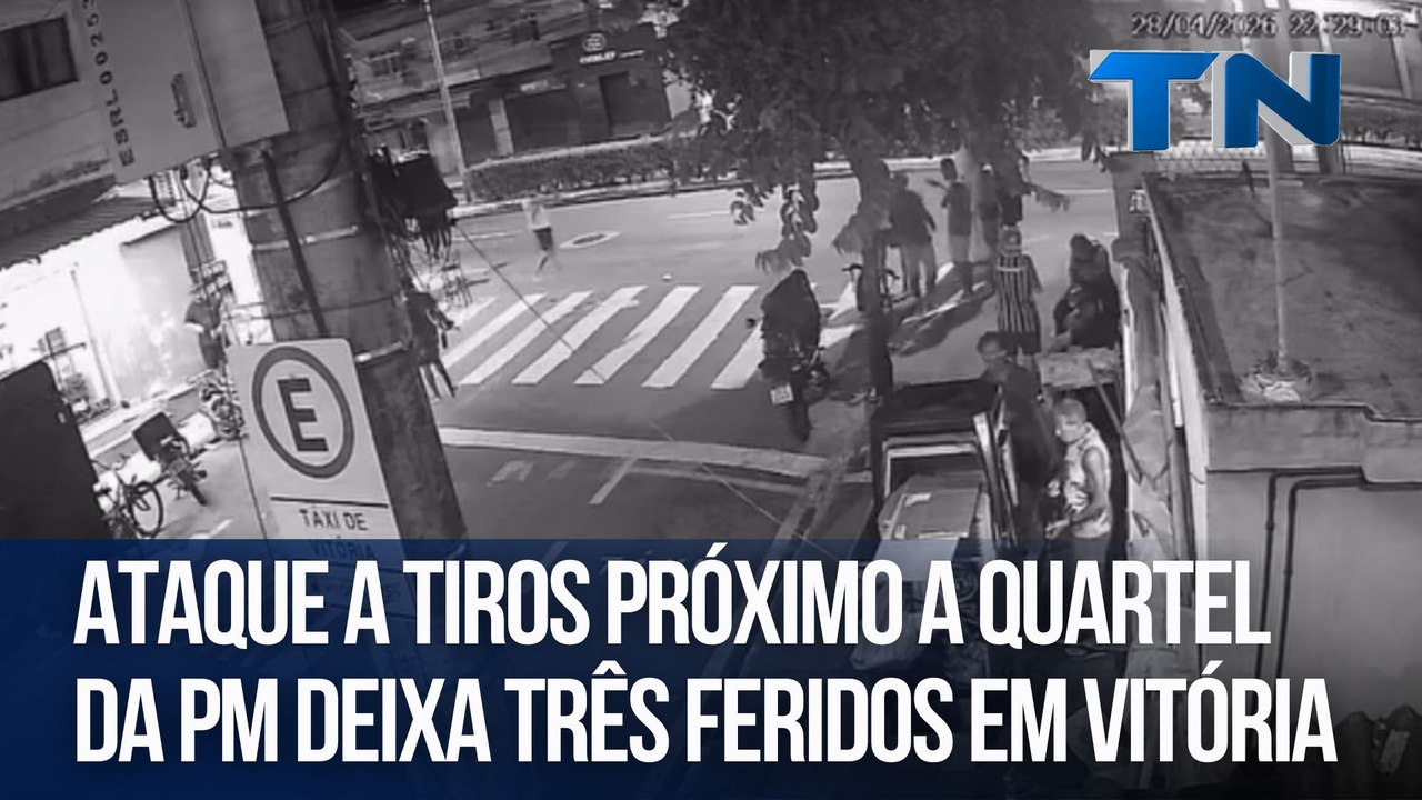 Ataque a tiros próximo a quartel da PM deixa três feridos em Vitória