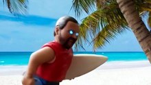 Shaka Man surfing