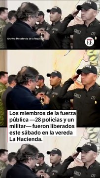 Petro Condecoró A Los 29 Uniformados Que Estuvieron Secuestrados En El Plateado