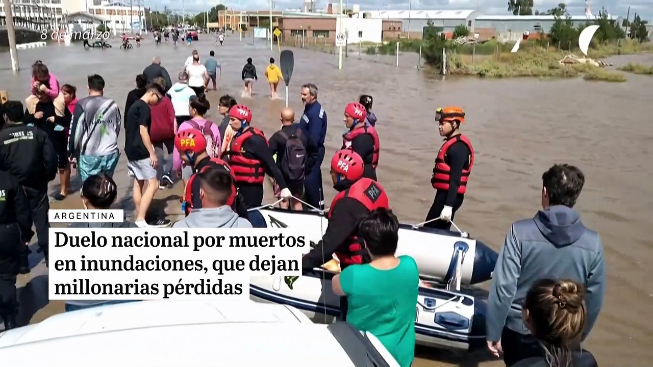 Argentina: duelo nacional por muertos en inundaciones, que dejan millonarias pérdidas