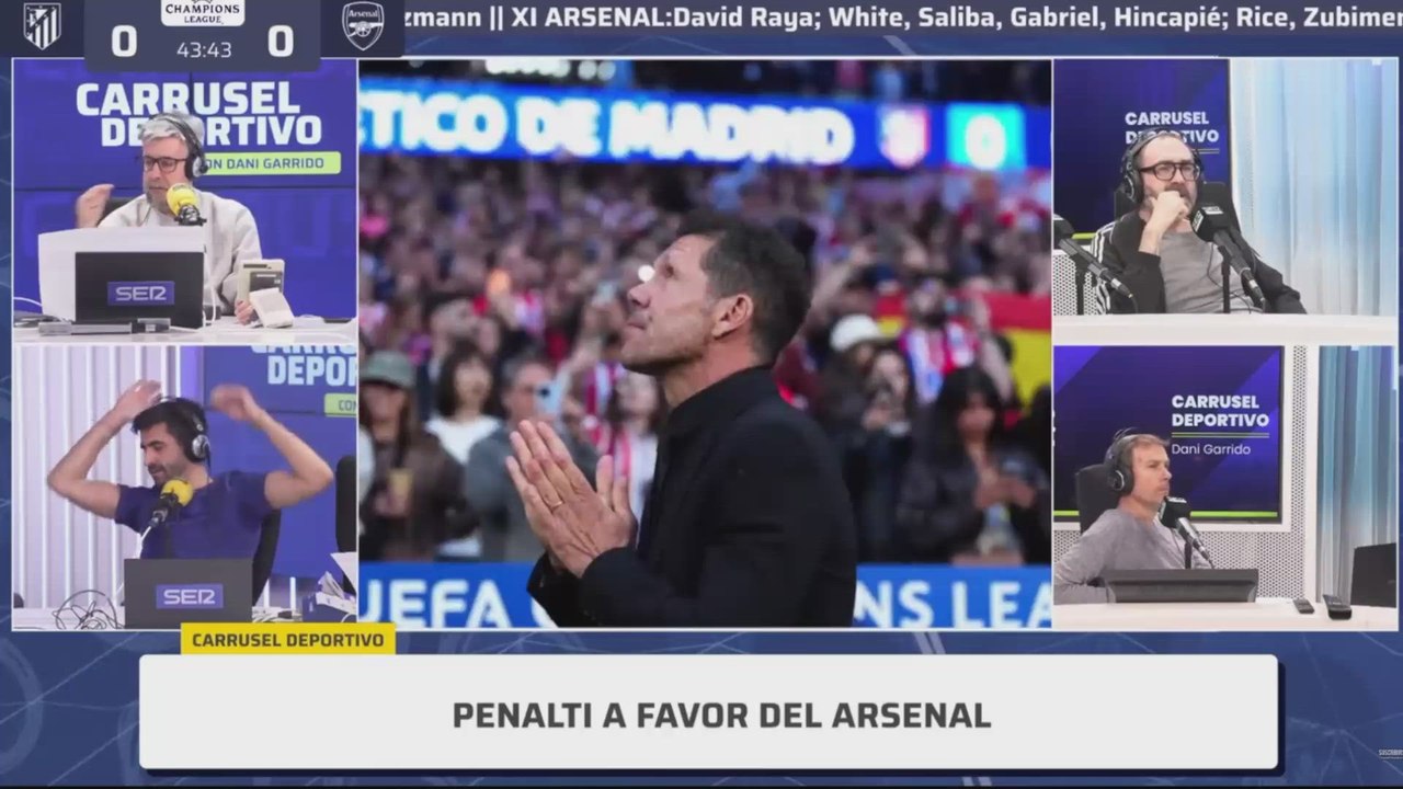 Gol de Gyökeres de penalti en el Atleti-Arsenal