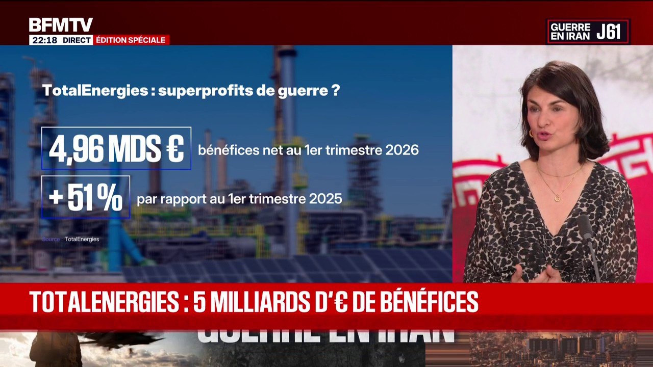 Bénéfices de Totalenergies: “Total est un grand profiteur de guerre et il est urgent de bloquer les prix”, affirme Aurélie Trouvé, députée “La France insoumise” de Seine-Saint Denis
