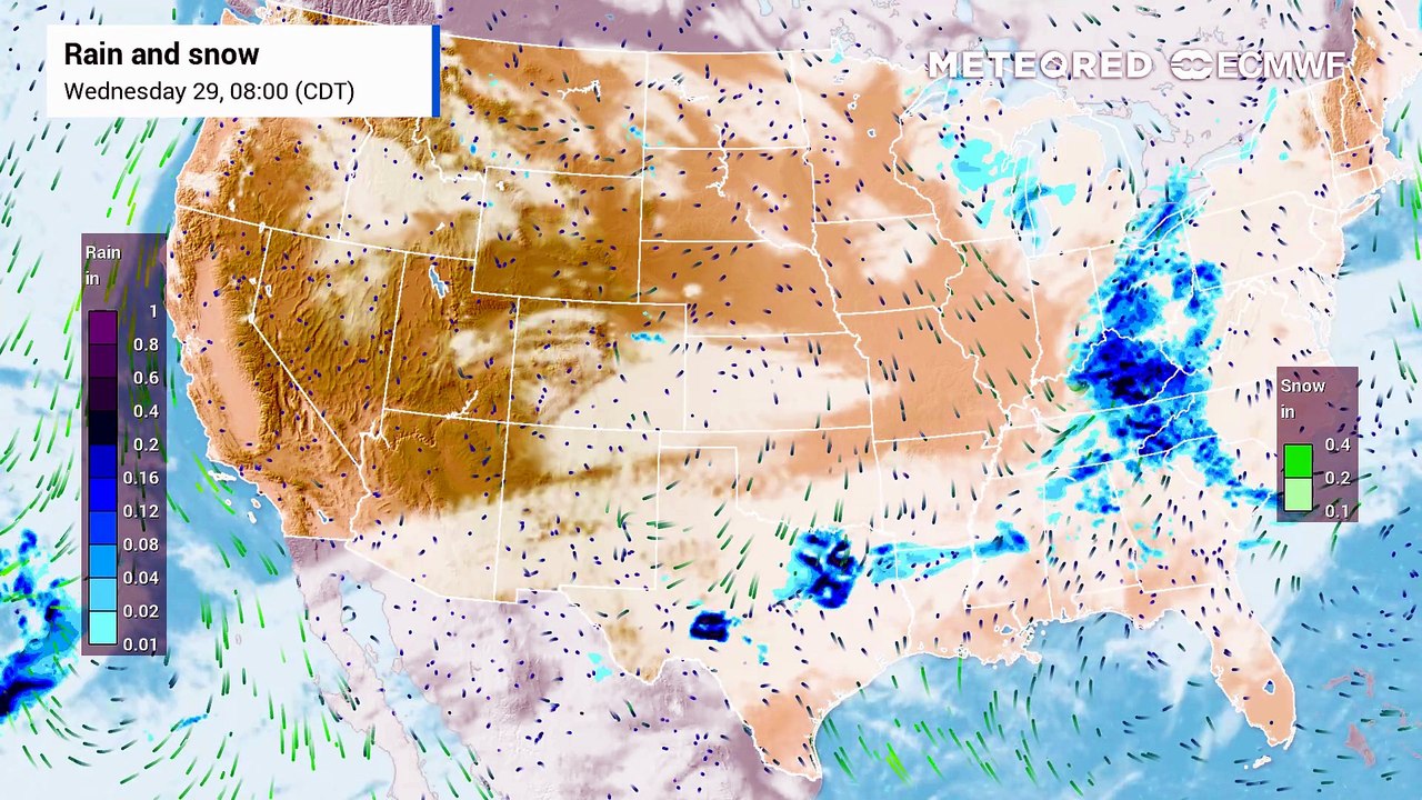 Severe Storms, Flooding Rain, Snow, and a Sharp Temperature Split Across the U.S.