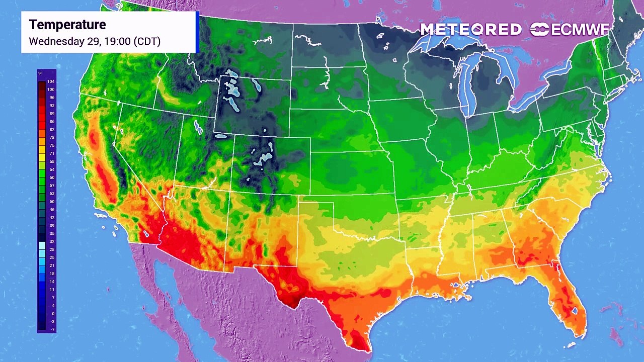 A Sharp East-West Temperature Divide