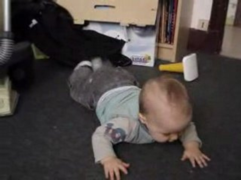 Gaël veut pas ramper (13 avril 2008)