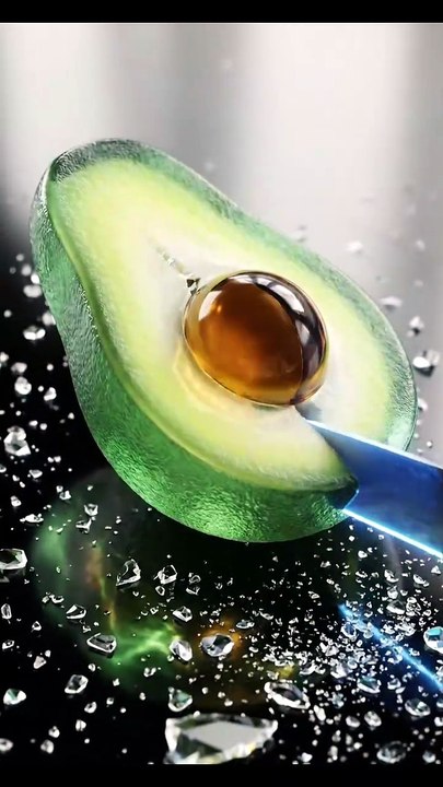 Cutting Glass avocado 🥑 ASMR