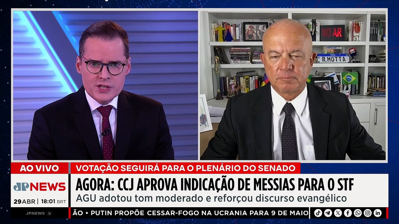 AGORA: CCJ aprova indicação de Jorge Messias para o STF