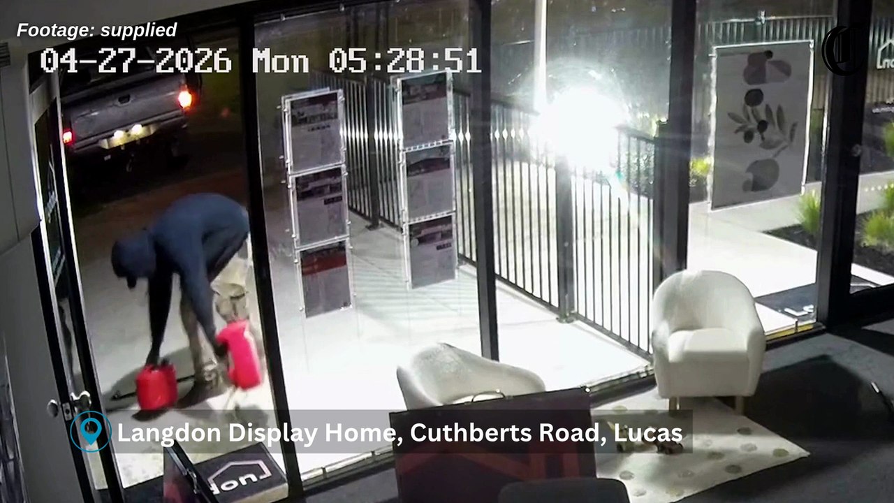 Arson attack at Langdon Display Home, Lucas