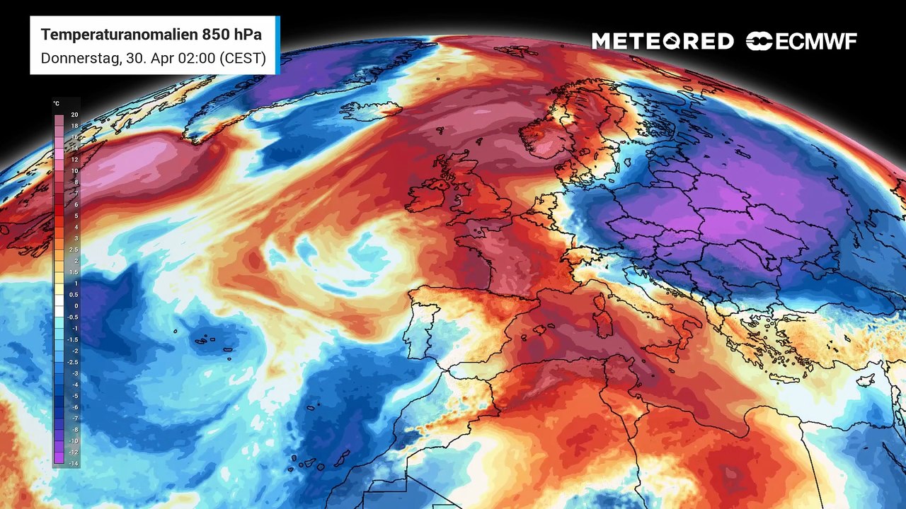 Im Mittelmeerraum wird es immer wärmer in den kommenden Tagen