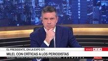 Milei volvió a apuntar al periodismo