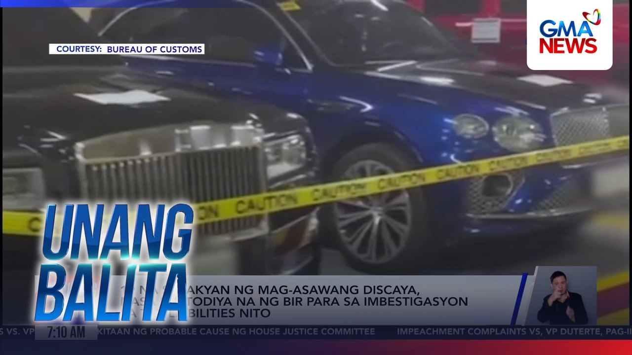 19 na sasakyan ng mag-asawang Discaya, nasa kustodiya na ng BIR para sa imbestigasyon nito | Unang Balita