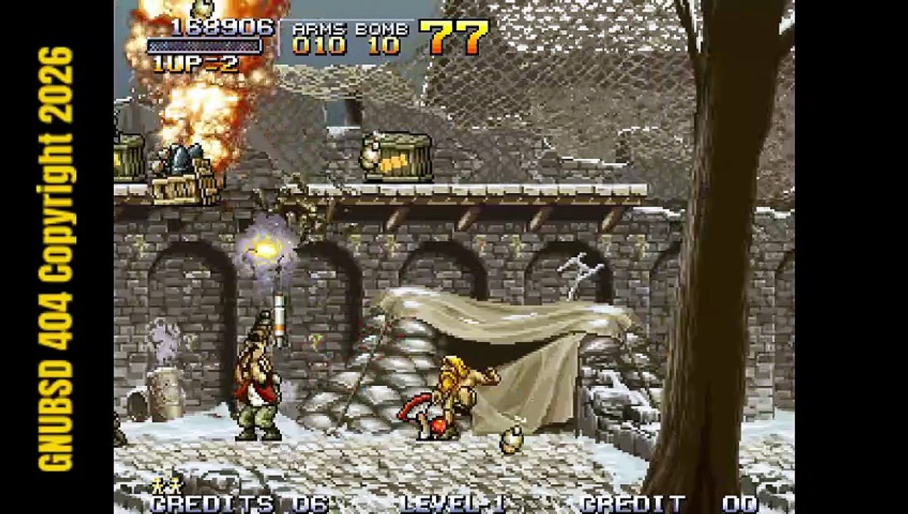 GNUBSD 404 Long N144 Metal Slug 1 Extended Part 3 (Linux)