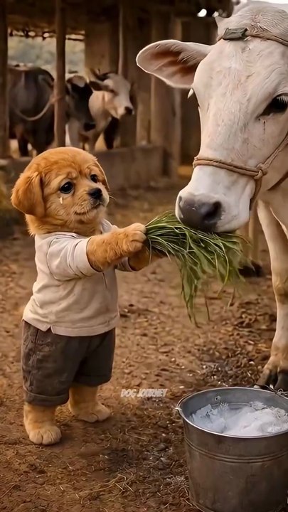 This poor puppy 🐕 don't have money 💰 to buy a dress👗 for his sister 😭