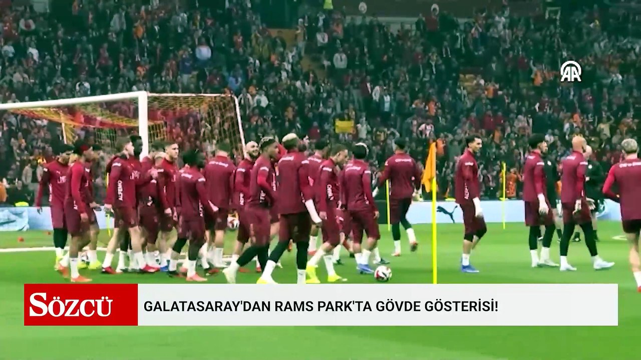 Galatasaray'dan RAMS Park'ta gövde gösterisi! Antrenmanı 40 bin taraftar izledi